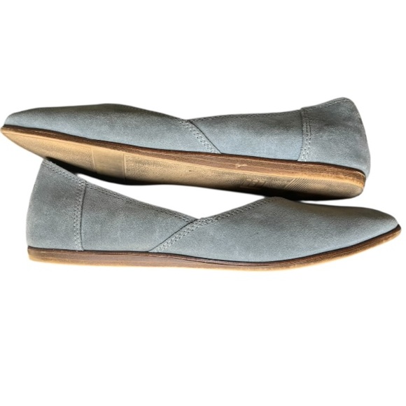 Toms Womens Gray Jutti Neat Suede Flats Size 9 - Picture 14 of 14